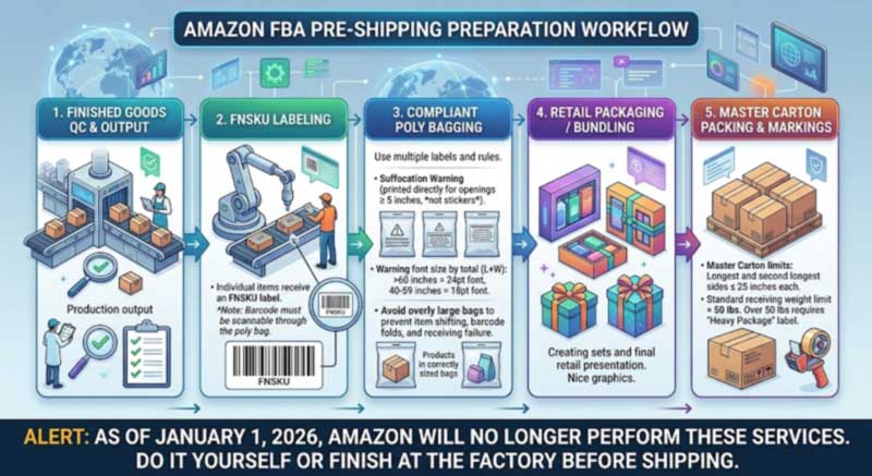 Málaí níos fuaire do Dhíoltóirí Amazon FBA: Foinsiú & Ullmhú