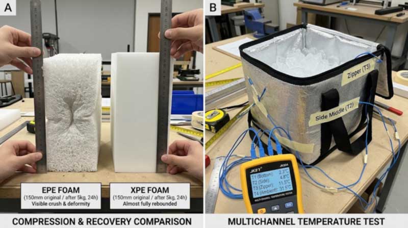 XPE Foam vs EPE: Cén Fáth a Fhanann Balla Níos fuaire amháin Tiubh